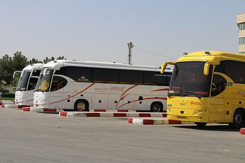 استقرار ناوگان اتوبوسی در پایانه‌های مرزی برای بازگرداندن ایرانیان در عراق