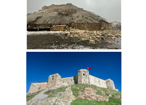 زلزله ترکیه قلعه تاریخی را ویران کرد