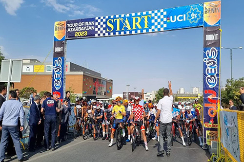 طولانی‌ترین مرحله تور دوچرخه‌سواری ایران - آذربایجان آغاز شد